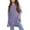 Purple, variant on Ruyang Girls Thumb Holes Long Sleeve Shirts Kids Crewneck Hem Loose Tunic Tops Oversized Basic Fit T Shirts Summer Tops