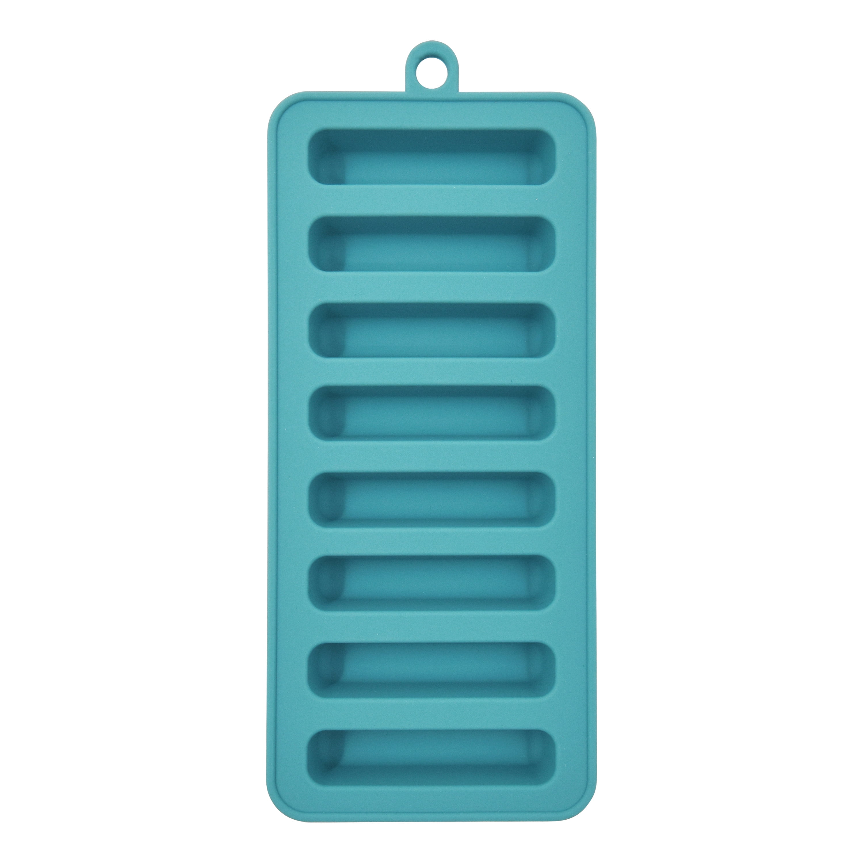 (4 pack) Mainstays Silicone Water bottle Ice Cube Tray Blue, Made for Cold Drink Preparation and Easy Use