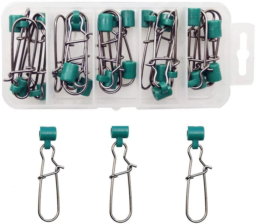 20x Zip Slider High-strength Fishing Line Sinker Slider Slides Hook Snap TooNNA