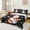 Black White, variant on Manfei Cute Snowman Twin Sheet Sets 3pcs for Kids, Merry Chrismtas Twin Fitted Sheet, Xmas Sled Flat Sheet, Microfiber Bedroom Decor