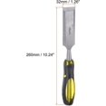 thumbnail image 2 of 2Pcs Straight Wood Chisel 32mm x 260mm CR-V Alloy Beveled Edge Blade Woodworking Hand Tools, 2 of 5