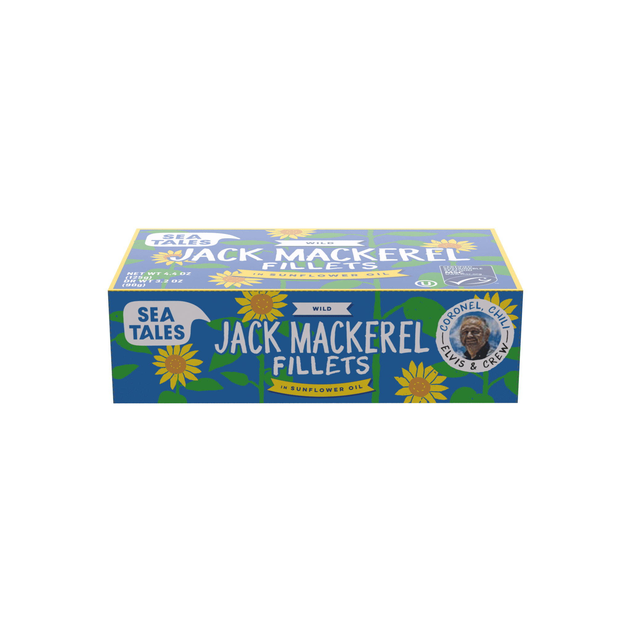 Sea Tales MSC Wild Caught Jack Mackerel in Sunflower Oil