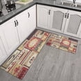 thumbnail image 3 of Vintage Kitchen Pattern Kitchen Mat Set Of 2,Kitchen Rugs Mats with Dirty Resistance,washable,Non-Slip,kitchen Mats 17.7x24+17.7x48inch, 3 of 7