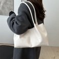 thumbnail image 3 of Diseño original de bolso tote, este año está de moda en la moda小众 de Japón y Corea, gran capacidad para el uso diario, transporte y clases, bolso de hombro., 3 of 10