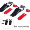 thumbnail image 3 of Car Bumper Security Hook Lock Clips Auto Universal Locking Door Chain 2 Pcs Racing Release Hook Clips for Racing Car Truck Hood, 3 of 6