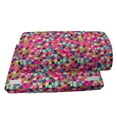 thumbnail image 4 of Abstract Foot Rest, Colorful Geometric Shapes Triangles and Squares on Pink Background Mosaic Art, Non-Slip Backing Adjustable Ergonomic Memory Foam Leg Support for Office, Multicolor, by Ambesonne, 4 of 5