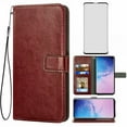 thumbnail image 1 of Mobile Phone Cover for Samsung S10, Cover Premium Pu Leather Tpu Flip Cover Magnetic Closure Card Compartment Stand Function Wallet with Lanyard Protective Cover, 1 of 7