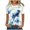 Dark Blue, variant on Fesfesfes T Shirts for Women's Short Sleeve Round Neck Printed Loose Tops Blouse T-shirt Womens Basic Short Sleeve Tops 14(XXXL)