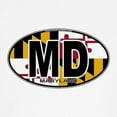 thumbnail image 3 of CafePress - Maryland MD Oval (W/Flag) Baseball Jersey - Cotton Baseball Jersey, 3/4 Raglan Sleeve Shirt, 3 of 4