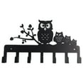 thumbnail image 2 of Clearance Household hooks under $10,Keys Holder For Wall Metal Vintage Owl Keys Hook Home Decor Key Hanger Decorative With 7 Hooks Black 2PC, 2 of 4