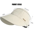thumbnail image 3 of Hkoxplj Women Lightweight Breathable Baseball Cap Short Curved Brim Sun Hat UV Protection Adjustable Metal Buckle Outdoor Sports Hat Solid Color Summer Casual Hat Unstructured Cap, 3 of 6