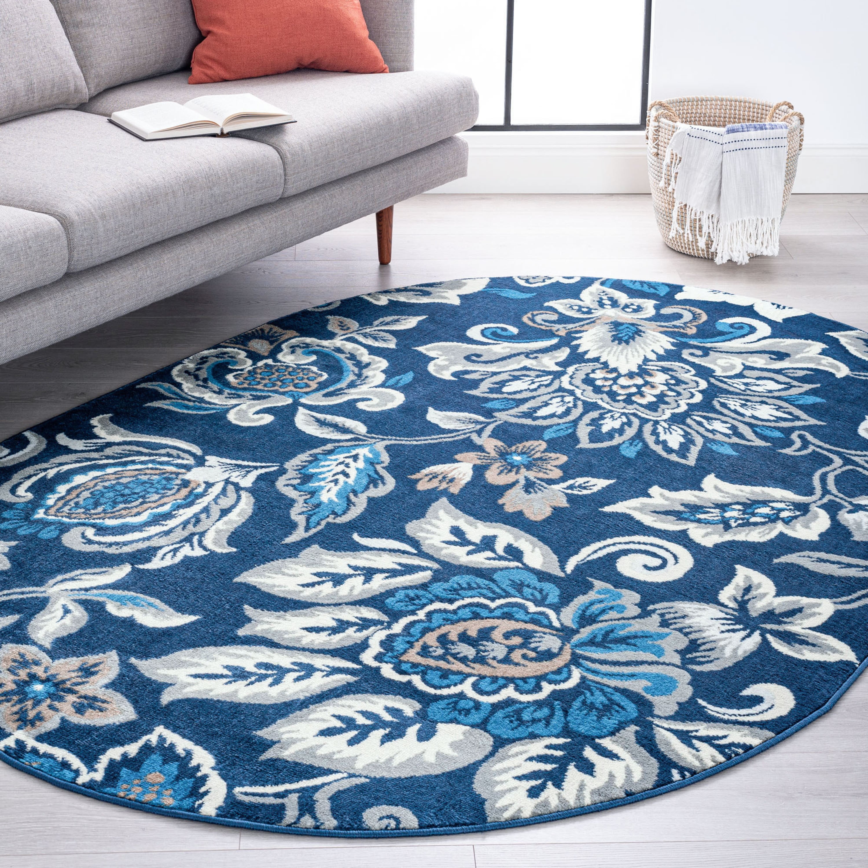 Bliss Rugs Tamantha Traditional Indoor Oval Area Rug