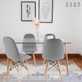 thumbnail image 4 of Set De Sillas Estilo Eames Tapizadas En Vinipiel Gris GN-PUEC01, 4 of 8