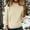 Beige, variant on Aoiroe Womens Winter Clothes Sweaters for Women Womens Warm Sweaters Cowl Neck Sweatshirt Knit Sweater Womens Tops Holiday Sweaters for Women High Neck Sweaters for Women Women'S Clothing L