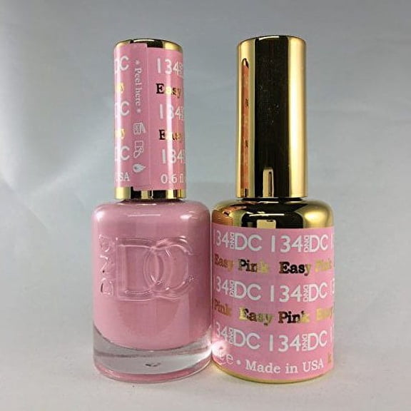 DND - DC Duo Soak off Gel & Matching nail polish - 134 Easy Pink