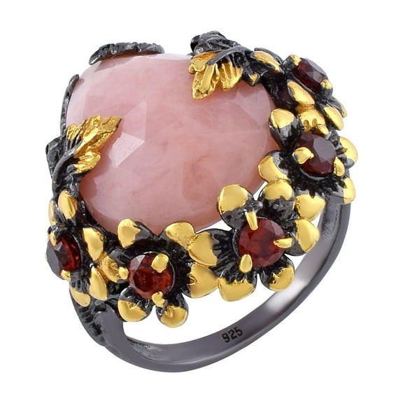 Pink Opal Gemstone Ring
