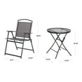 thumbnail image 6 of Mainstays Albany Lane 3 Piece Outdoor Bistro Set, Gray, 6 of 7