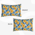thumbnail image 2 of Pofeuu Ocean Wave Sunflower Print Polyester Microfiber Plush Pillowcases, Super Soft and Cozy Pillow Case Covers with Envelop Closure（Pillow core not included）-16"x24", 2 of 6