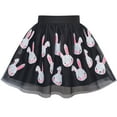 thumbnail image 1 of Girls Dress Black Bunny Skirt Rabbit Easter Skirt 6 Years, 1 of 6