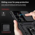 thumbnail image 3 of for Samsung Galaxy S23 Ultra Case with Camera Lens Cover,10 FT Military Grade Drop Protection, Magnetic Ring Holder Kickstand Protective Phone Case for Samsung Galaxy S23 Ultra, Black, 3 of 12