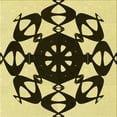 thumbnail image 1 of Ahgly Company Machine Washable Indoor Square Transitional Bakers Brown Area Rugs, 8' Square, 1 of 7