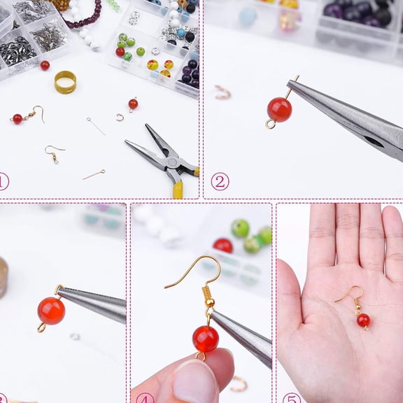 OUNONA 3200pcs Lobster Clasp Hooks 4-8mm Jewelry Findings for Beading, Bracelet, Necklace, Earring Making Accessories