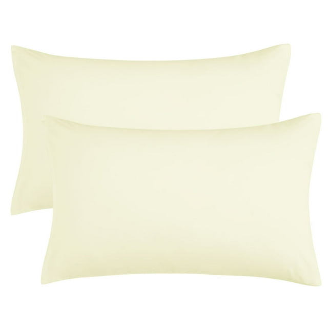 Unique Bargains Soft Microfiber Zippered Pillowcase 2pcs