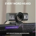 thumbnail image 2 of Logitech MX Brio Ultra HD 4K Collaboration and Streaming Webcam, 1080p at 60 FPS, Dual Noise Reducing Mics, Show Mode, USB-C, Black, 2 of 11