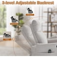 thumbnail image 5 of AENKYO Swivel Recliner Chair, Manual Rocking Massage Chair, Heated for Adults, for Living Room,Light Gray Chenille, 5 of 6