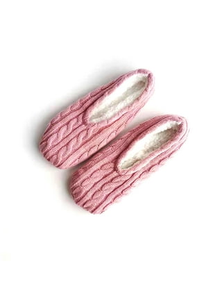 1Pairs Womens Thick & Warm Slipper Socks with Non Slip Grippers