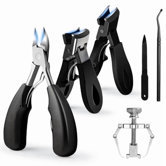 DAIENDI Toenail Clippers,Sharp Angled Heavy Duty Ingrown Toenail Tools for Seniors & Men, Manicure Pedicure for Thick Nails
