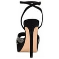 thumbnail image 3 of Nine West Go Big2 Black1 Stiletto Heel Ankle Strap Open Toe Dress Heeled Sandals (Black, 11), 3 of 5