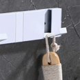 thumbnail image 4 of Wall Mounted Coat Rack Decor Wall Hanger Hooks for Entryway Mudroom Bathroom White 4 Hooks, 4 of 5