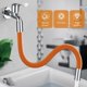 thumbnail image 2 of 360 Degree Faucet Sprayer Extension Hose Silicone Extension Tube with Leakproof Gasket Bubbler Flexible Faucet Extender Water Hose, 2 of 5