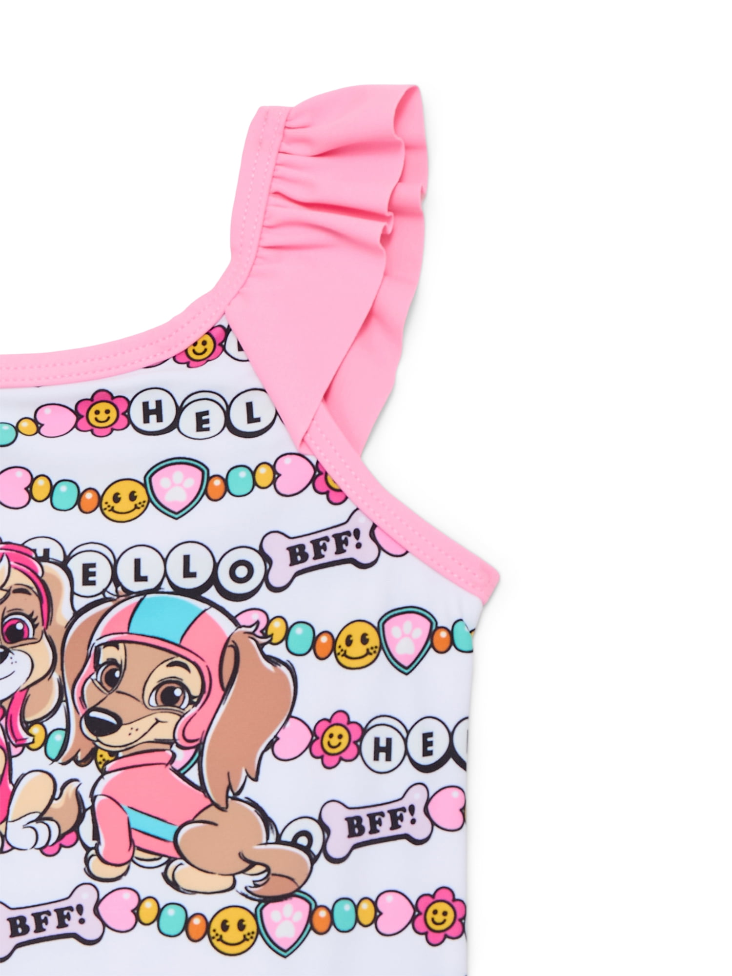 Character Toddler Girl Ruffle Strap One- Piece Swimsuit, Sizes 12M-5T