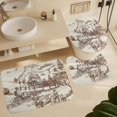 thumbnail image 5 of Western Vintage Cowboy 4 Pcs Shower Curtain set Bathroom Set American Cowboy Riding Horses Wild West Desert Shower Mat Shower Curtain with Rug 12 Hooks,72" W x 72" L, 5 of 8