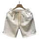 thumbnail image 3 of Pantalones Cortos De Entrenamiento Sueltos De Verano para Hombres Pantalones Cortos De Playa Informales con Cordón De Cintura Elástica De Moda para Vacaciones L Blanco, 3 of 8