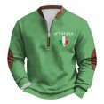 thumbnail image 1 of Blusas y camisas de manga larga con cuello redondo Sudadera con capucha de cuello redondo para hombre Jersey estampado Top de manga larga Blusa de poliéster para hombre, 1 of 2