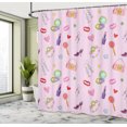 thumbnail image 5 of Ambesonne Colorful Shower Curtain, Flora Fashion Lollipop, 69"Wx84"L, Multicolor, 5 of 5