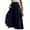 Navy, variant on Women's High Waisted Palazzo Pants Elastic Drawstring Wide Leg Maxi Casual Lounge Pants