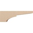 thumbnail image 3 of 6"W x 36"D x 12"H Thin Monterey Rough Cedar Woodgrain TimberThane Corbel, Primed Tan, 3 of 6
