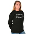 thumbnail image 4 of For A Second Bored Me EKG Humor Plus Size Long Sleeve Graphic Tee Shirt Brisco Brands 2X, 4 of 5