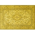 thumbnail image 1 of Ahgly Company Machine Washable Indoor Rectangle Persian Yellow Traditional Area Rugs, 8' x 12', 1 of 4