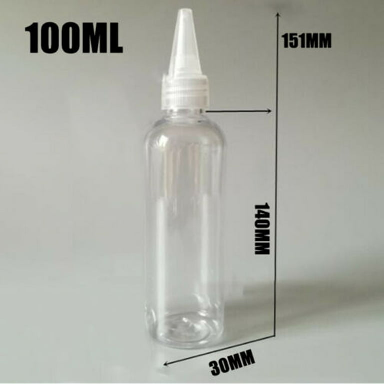10-100Pcs 5-100ML Empty Plastic Squeezable Dropper Bottles Care Liquid  Droppers