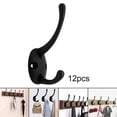 thumbnail image 4 of Advancent Organizador sin perforaciones para estante de cocina montado en la pared para almacenamiento detrás de la puerta Almacenamiento y organización del hogar 12 piezas negro 2.17x1.69 pulgadas, 4 of 6