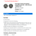 thumbnail image 2 of Front Upper Control Arm Bushing - Compatible with 2002 - 2006 Chevy Trailblazer EXT 2003 2004 2005, 2 of 2
