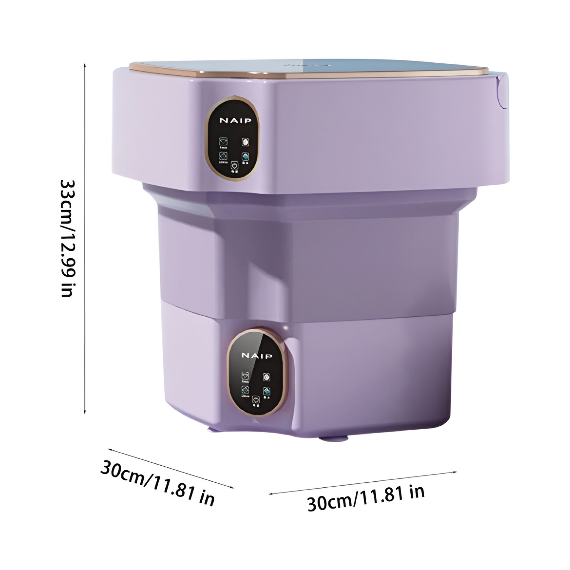 HIBIBUD Portable Folding Mini Washing Machine,17L Capacity for Small Loads,Multiple Wash Modes,Powerful Motor with Control,Integrated Wash and Dry Function,Space-Saving Design