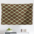 thumbnail image 1 of Tartan Tapestry, Scottish Style Ornament Tartan Tiles in Pastel Tones Geometric Classic, Fabric Wall Hanging Decor for Bedroom Living Room Dorm, 2 Sizes, Pale Green Pale Brown, by Ambesonne, 1 of 1