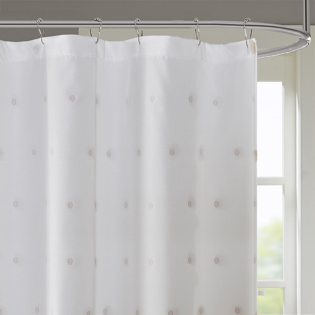 MAYEERTY Blush Shower Curtain with 12 pcs Hooks,72" x 72", Machine-Washable