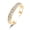 Yellow Gold, variant on 14K Gold Plated over Sterling Silver Channel-Set Toe Ring with crystals